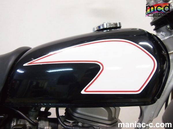 エイプ50 エイプ100用 タンク デカール ステッカー 青/白 APE100 APE50 decal バイクカスタム タンクカスタム_画像2