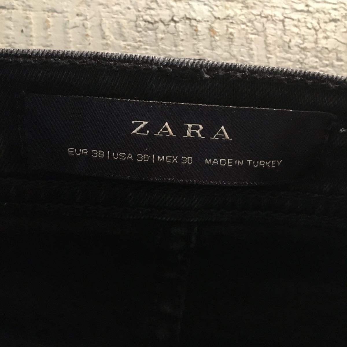 ZARA ブラック　パンツ デニムパンツ