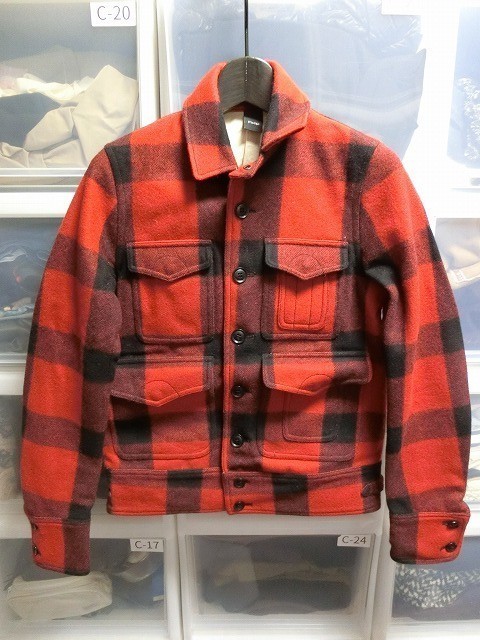 Pledge Buffalo check jacket 46 red x black Pledge 