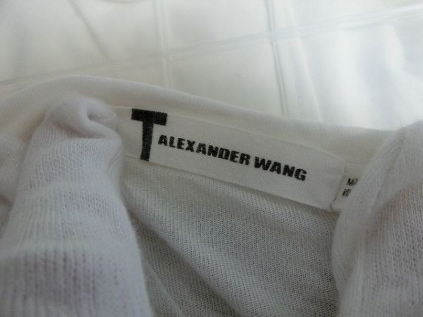 ALEXANDER WANG Tシャツ 胸ポケット S ホワイト #4S10213 アレキサンダー・ワン_画像3