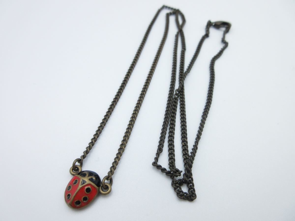 [ ultra rare ] beautiful goods * ladybug Sonia Rykiel necklace SONIA RYKIEL Vintage men's lady's G20