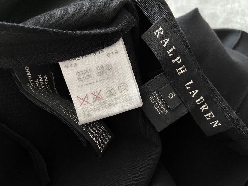  beautiful goods RALPH LAUREN size6 black dress pants Ralph Lauren domestic regular black stretch Black Label 