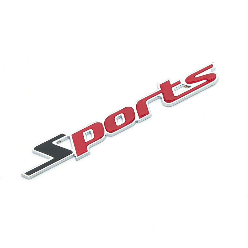 スポーツカー　Sports　ロゴ　Logo　エンブレム　バイク　自動車　レーシング　走り屋　カスタム　ステッカー1枚A（粘着テープ付き）_画像1