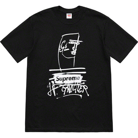 Supreme 19SS Week7 Jean Paul Gaultier Tee Black Small オンライン購入 新品 ジャン ポール ゴルチェ Tシャツ 黒 Sサイズ Cross Box Logo
