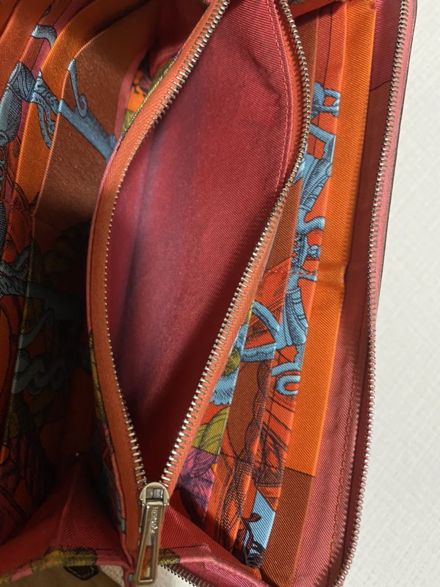 おしゃれ可愛い☆HERMESエルメス アザップシルクイン 本革長財布