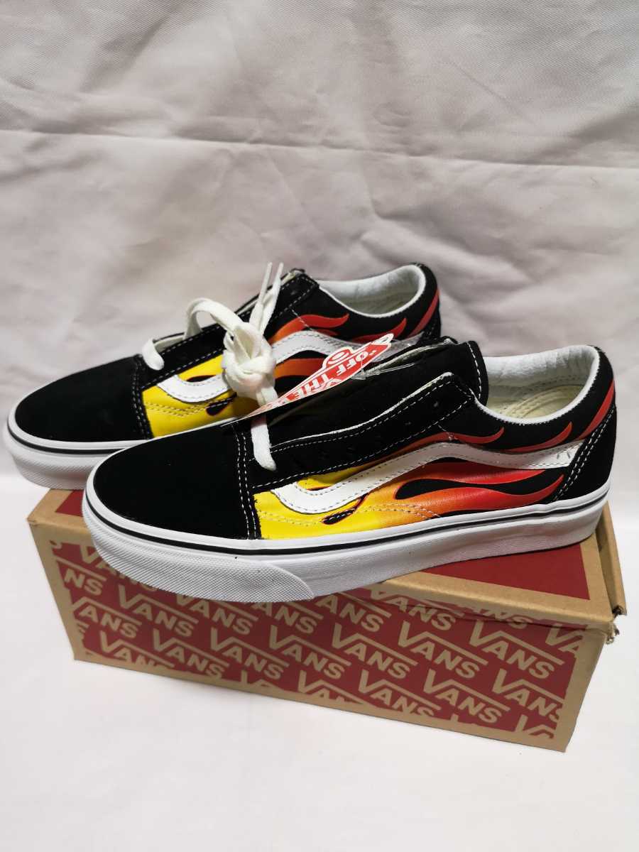 新品 23cm VANS FLAME US5 US6.5 Old Skoolオールド・スクール ファイヤーパターン フレイム ファイヤー フレイムパターン バンズ ヴァンズ_画像2