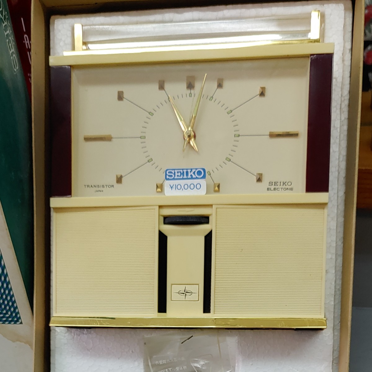昭和レトロ SEIKOトランジスタクロック ビンテージ 置き時計モダン