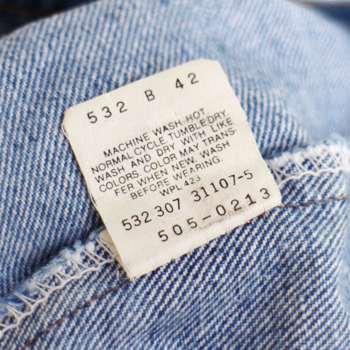 ★80s USA製 Levi'sリーバイス 505 デニムパンツ w36 L32★SDP324 オールド ビンテージ ジーンズ ストレート ハチマル ストーンウォッシュ_画像5