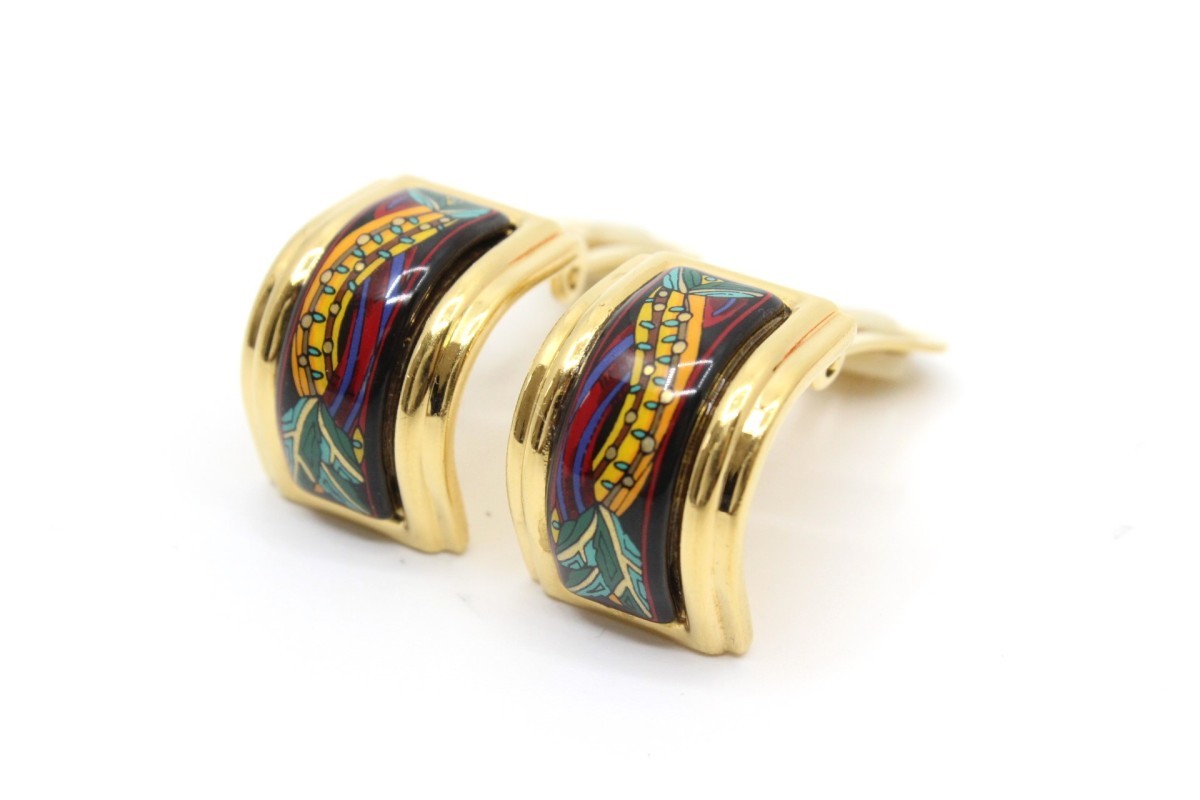 SALE/92%OFF】 エルメス エマイユ イヤリング ゴールド金具
