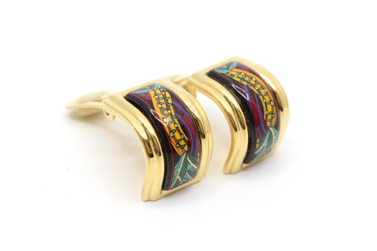 SALE/92%OFF】 エルメス エマイユ イヤリング ゴールド金具