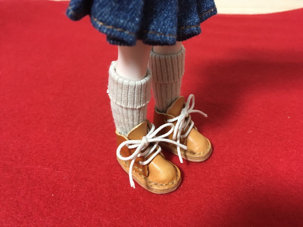 Blythe Neo Blythe ботинки ручная работа чистый колено moS натуральная кожа миниатюра кукла кожа общий рука .. кожа обувь Obi tsu I si- кукла 