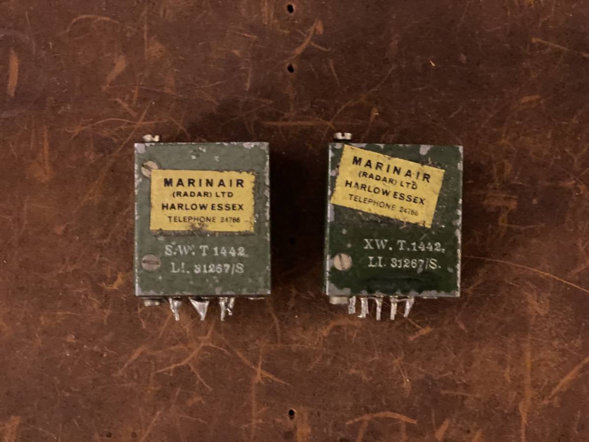 ビンテージ) MARINAIR イエローラベル T1442 input X 2個SET (英国の