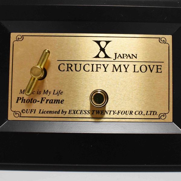 X JAPAN オルゴール付きフォトスタンド 写真立て CRUCIFY MY LOVE www