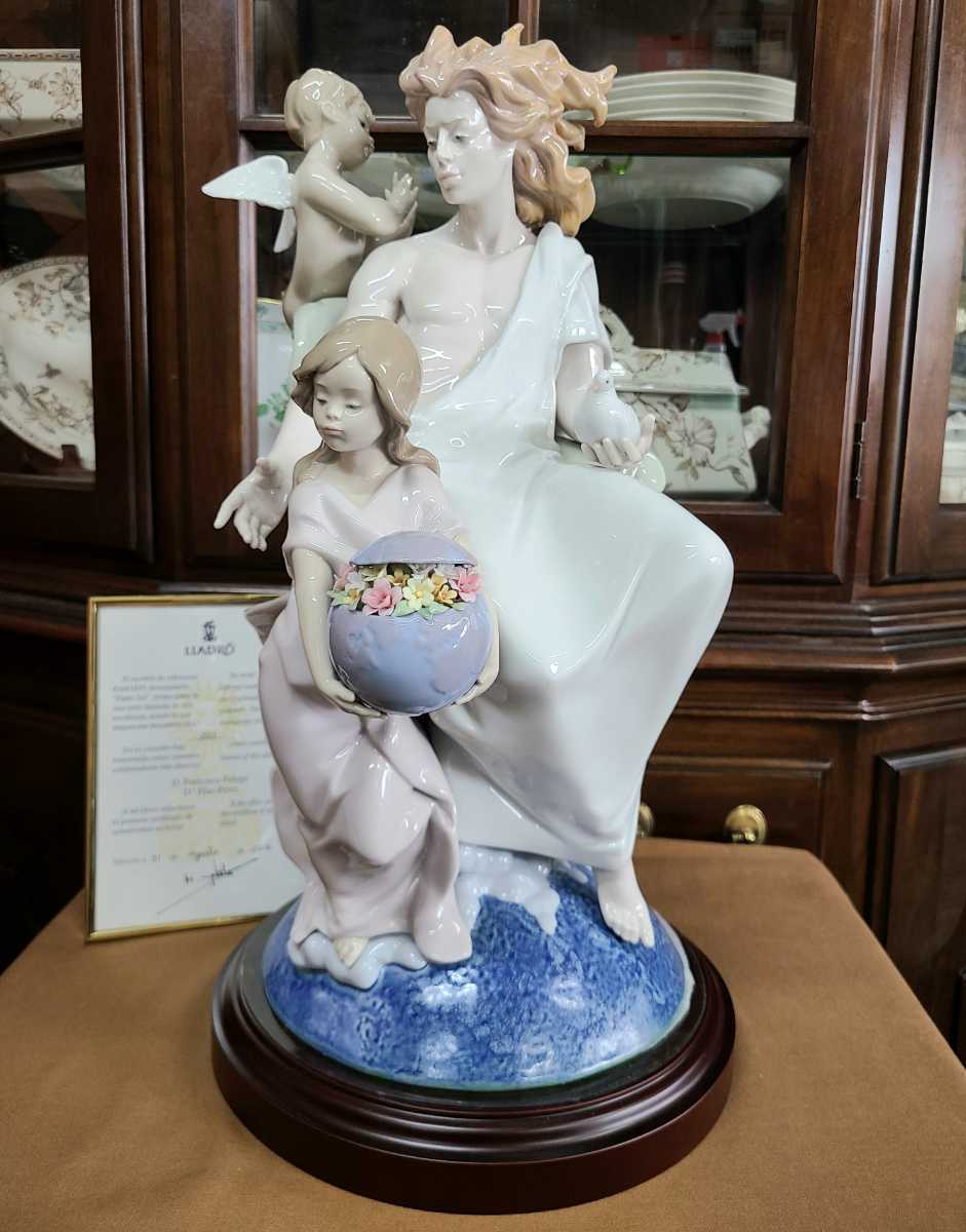 美品☆LLADRO リヤドロ フィギュリン 1859 父なる太陽 Father sun 置物