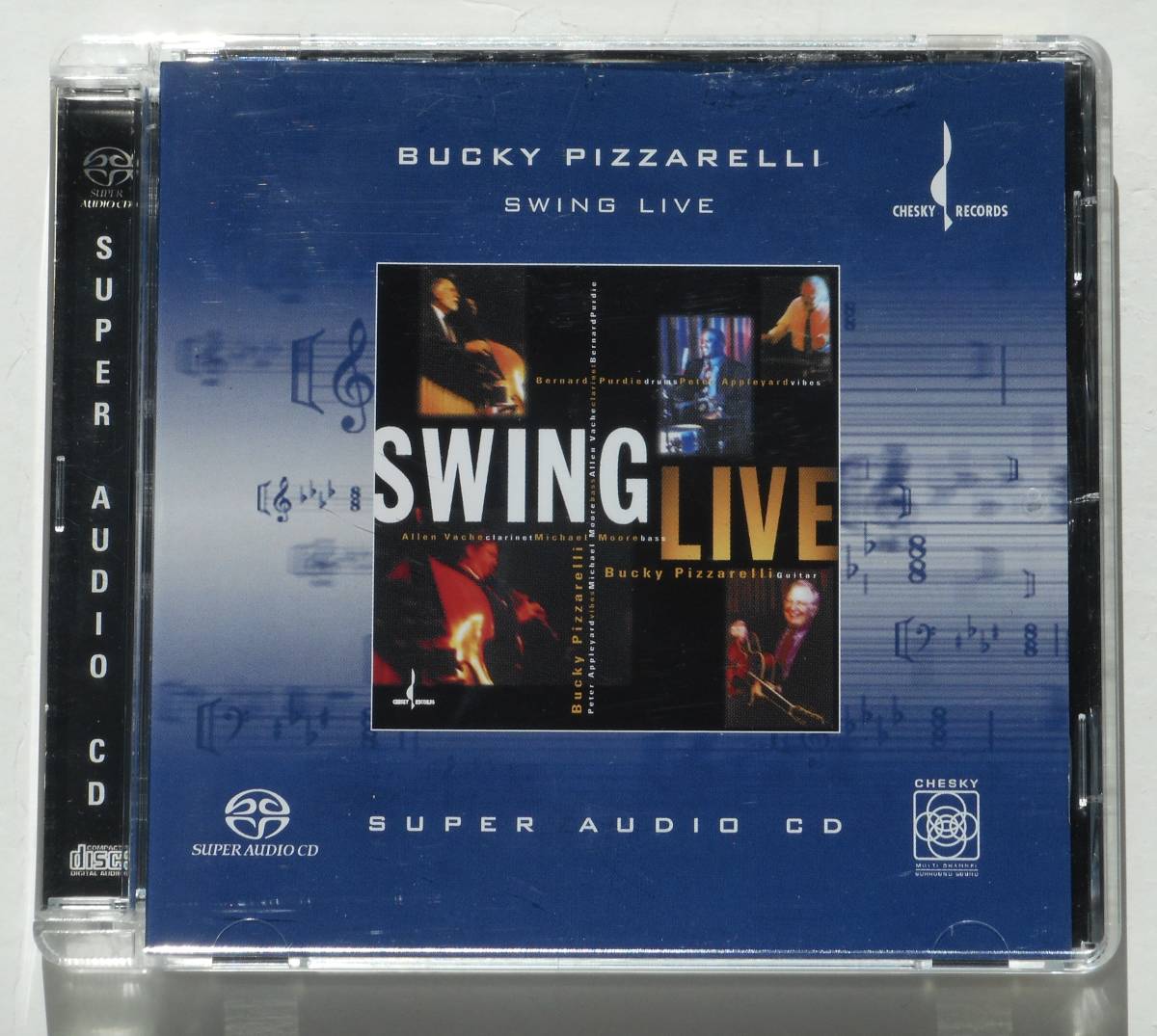 Bucky Pizzarelli『Swing Live』【SACD Hybrid】DSD 人気ドラマーBernard Purdieが参加 John Pizzarelliの父親でジャズ・ギタリスト_画像1