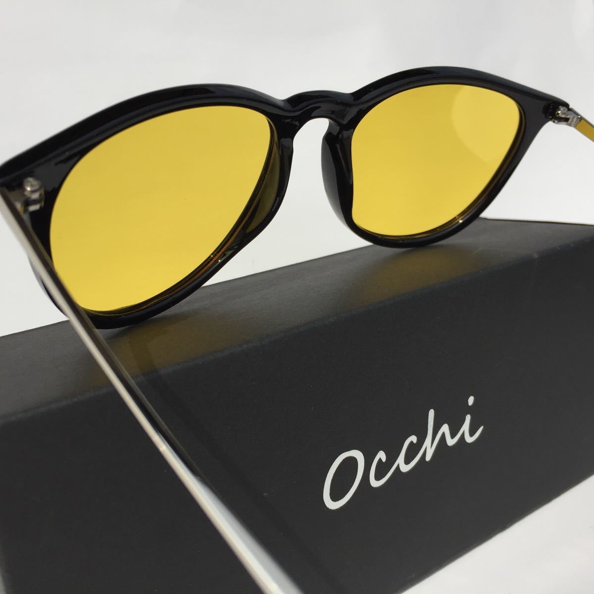 新品 OCCHI 偏光サングラス レンズUV400 イエローレンズ