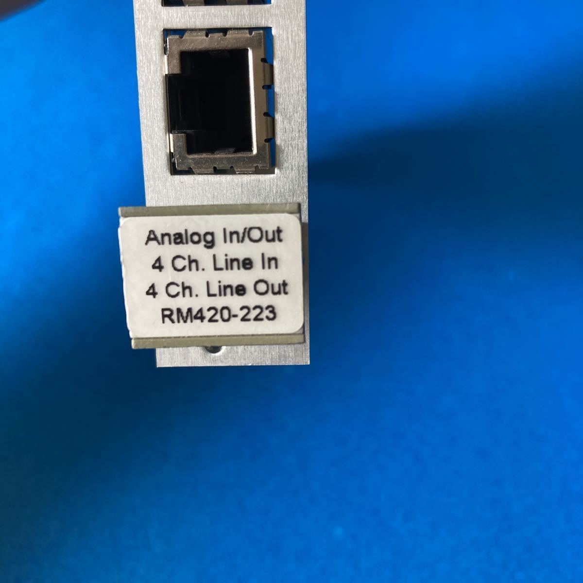 Analog In/Out /4 Ch. Line In / 4 Ch. Line Out /RM420-223/52048-301 FCI L1408(76)