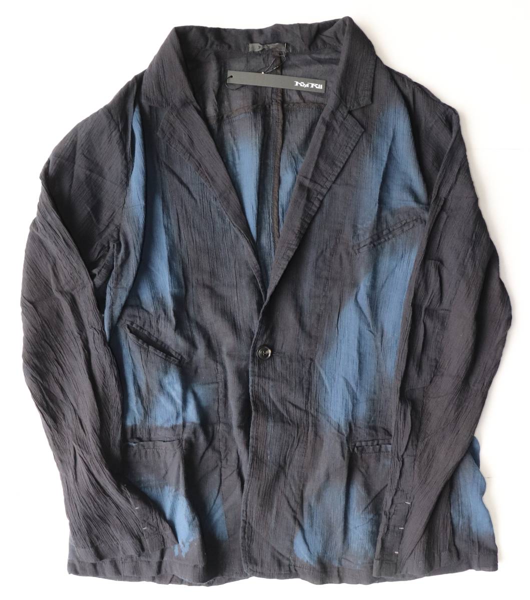 春のコレクション Overdye KMRii 本物 新品 定価35000 Crepe 4161 ケムリ M/5 1901-JK07 ジャケット JKT ルグランブルー 春のコレクション Overdye KMRii 本物 新品 定価35000 Crepe 4161 ケムリ M/5 1901-JK07 ジャケット JKT ルグランブルー