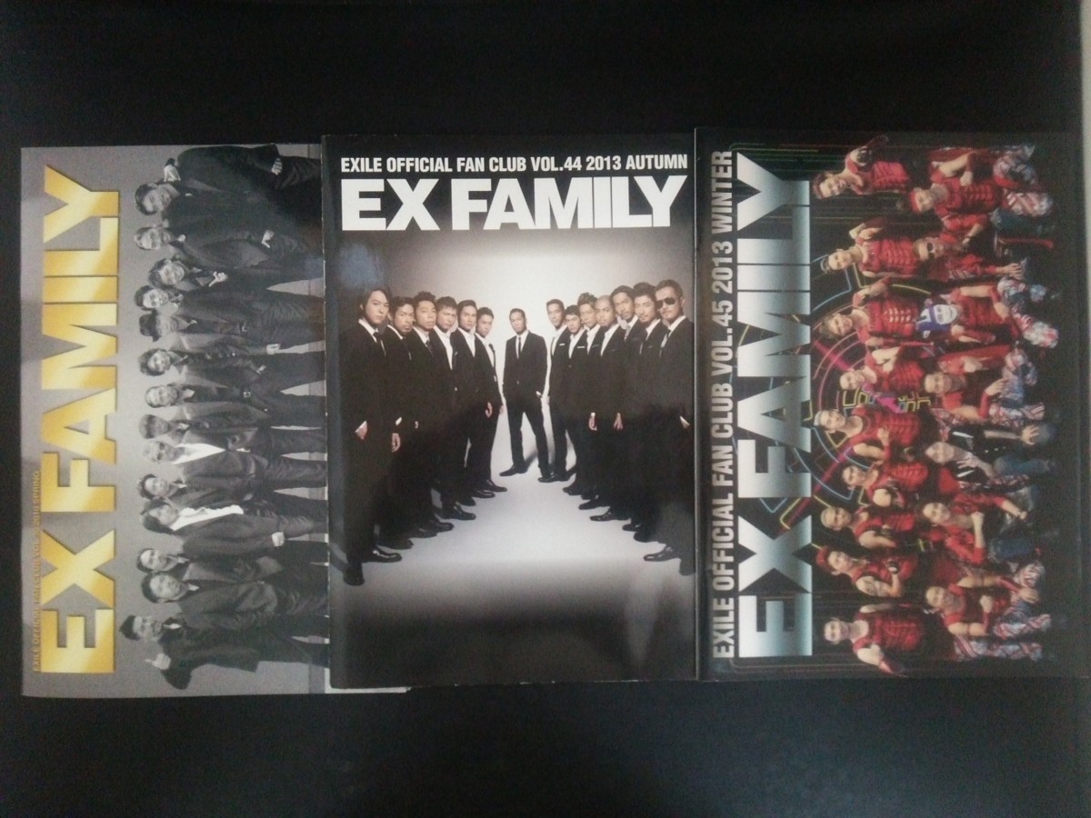 BA1 11787 Официальный фан -клуб Exile Ex Family Vol.30, 44, 45 2010 Spring [Spring] / 2013 Осень