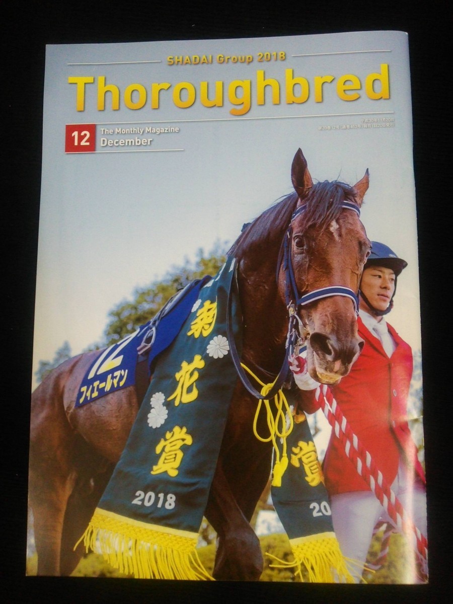 Ba1 11712 Thoroughbred サラブレッド 2018年12月号 社台グループ マジックキャッスル/ヒートオンビート/ファルコニア/シャムロックヒル 他_画像1