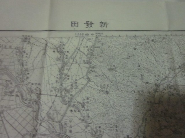 古地図　新発田　5万分の1地形図◆昭和32年◆新潟県、新発田市、加治川_画像2