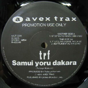 $ TRF / Samui Yoru Dakara (AVJT-2241) Euro House Mix Это холодная ночная версия English Hyper Mix III Limited Edition Record YYY259-2971-13-13-14