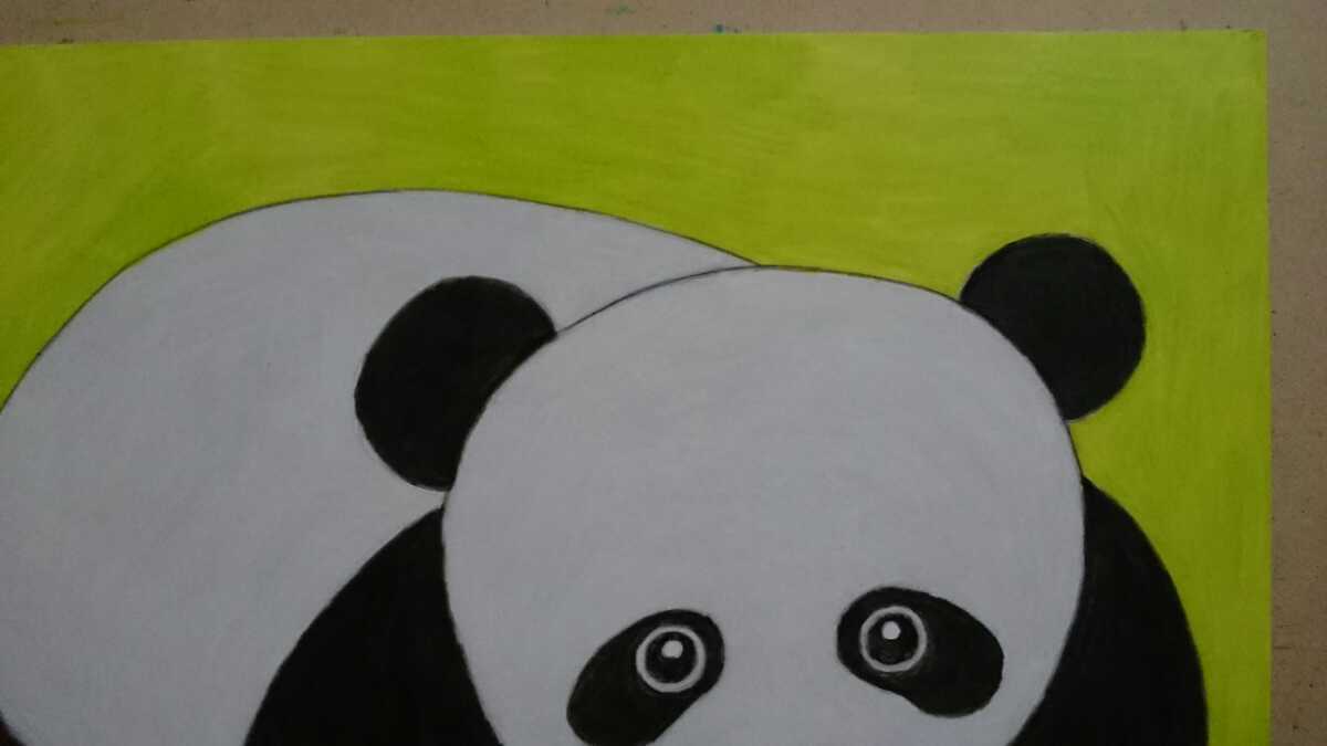 B5 size original hand-drawn illustrations Panda. baby 