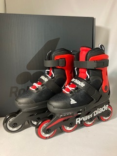 【新品】本格派インラインスケート ROLLERBLADE (ローラーブレード社) マイクロブレード Mサイズ 21～23（サイズ4段階調整可能）