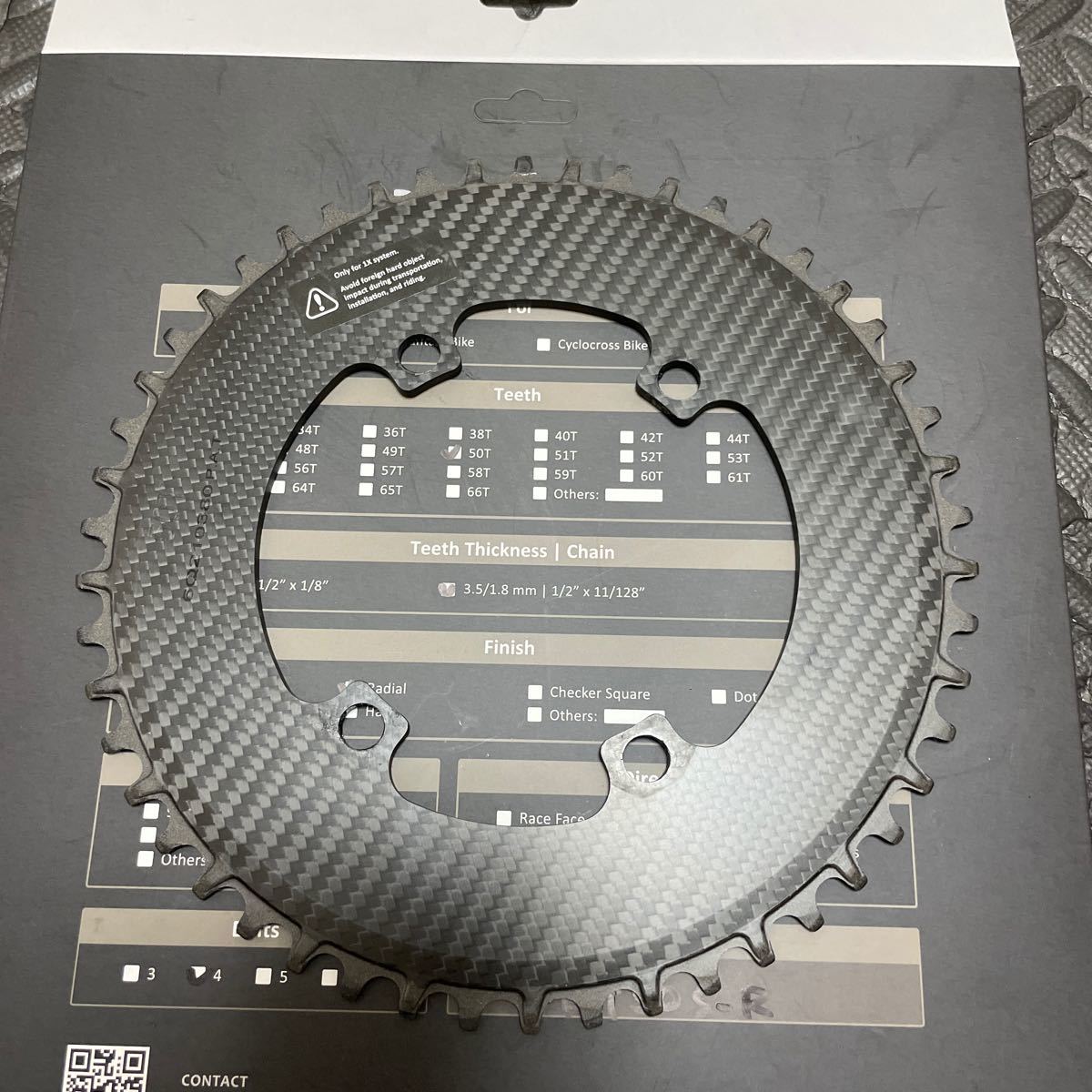Digirit カーボンチェーンリング50T ナローワイド|Yahoo!フリマ Digirit カーボンチェーンリング50T ナローワイド|Yahoo!フリマ