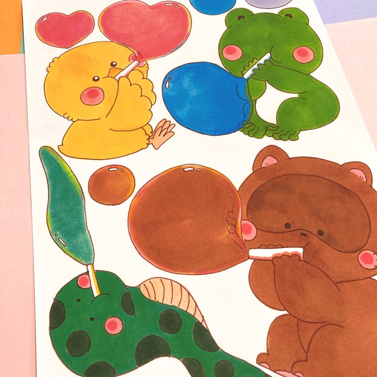Paypayフリマ シャボン玉のイラストシート ぬりえ付き しゃぼん玉 壁面飾り Paypayフリマ シャボン玉のイラストシート ぬりえ付き しゃぼん玉 壁面飾り
