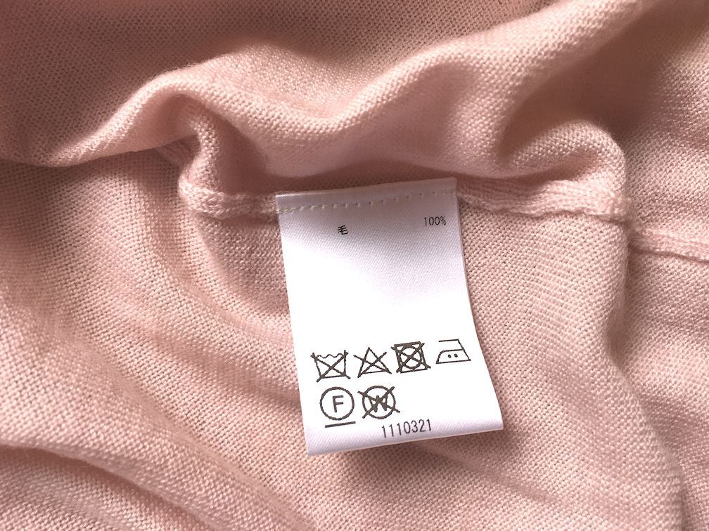 SCAPA Scapa * Italy made wool 100%* knitted * long * cardigan * sash belt attaching * light pink * easy size * unused 