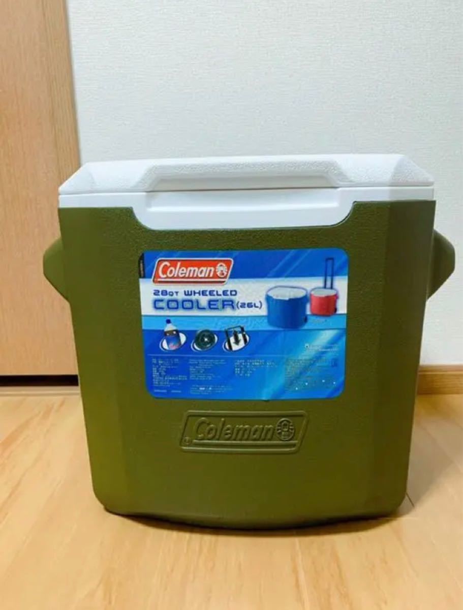 コールマン ホイールクーラーボックス 28QT オリーブ 限定品　 Coleman コールマンクーラーボックス クーラーボックス