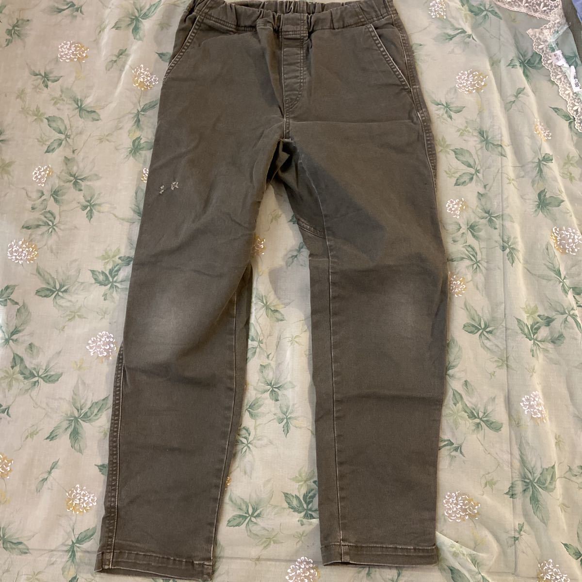 ヤフオク! - ♪ユニクロ カーキ パンツ 150 キッズ ストレッチ