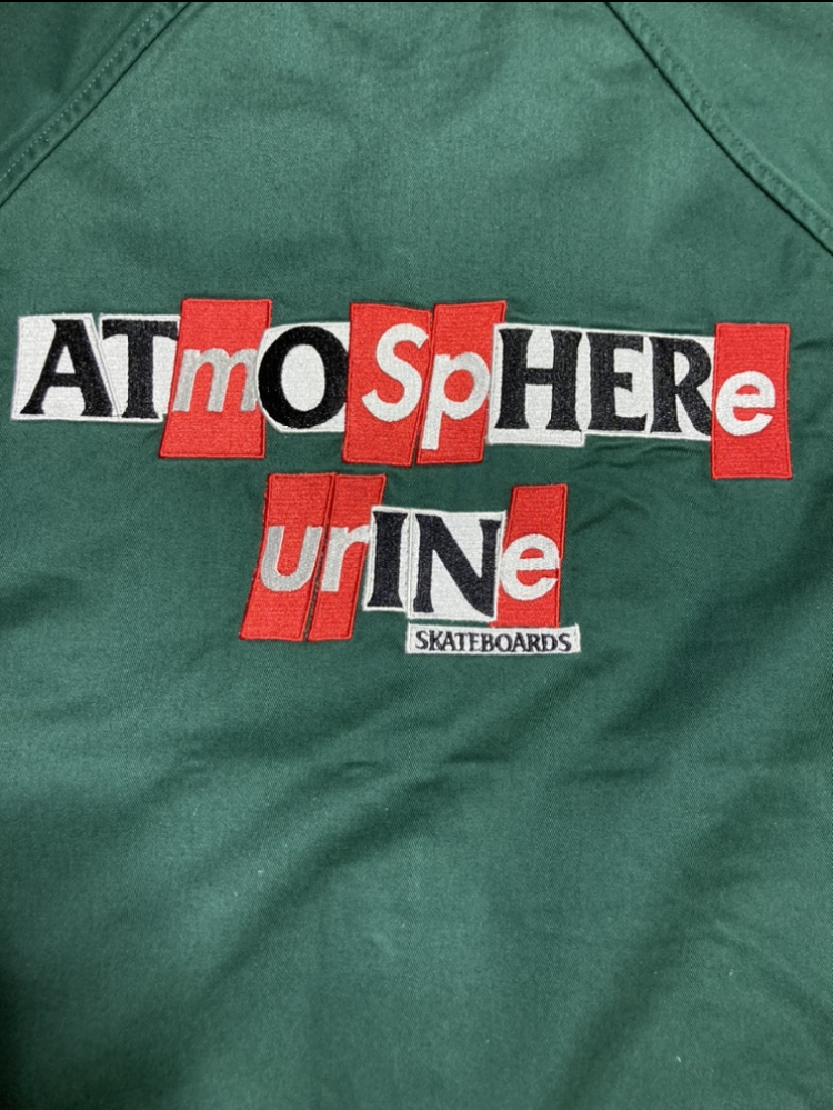 Supreme Antihero Snap Front Twill Jacket Dark Green size L 