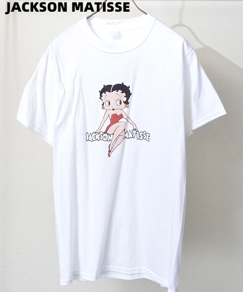 M 新品【JACKSON MATISSE BettyBoop JACKSON MATISSE Logo Tee vol2 ジャクソンマティス Tシャツ ベティブープ ベティちゃん Tシャツ】_画像2