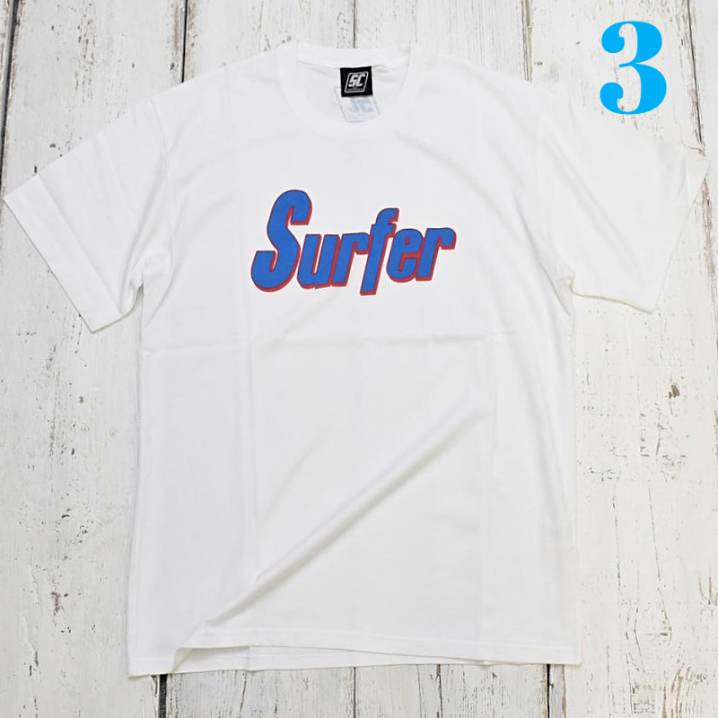 3 新品【subculture SC Surfer T-SHIRT WHITE/BLUE サブカルチャー Tシャツ ホワイト/ブルー】