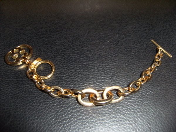  Showa Retro * Vintage * Bubble все . период *80\'s*GUCCI BRACELET Gucci браслет с коробкой Gold * аксессуары * высококлассный бренд Celeb 