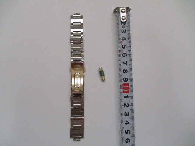 Z-427 new goods maruman Maruman wristwatch band belt metal metal gentleman for 8mm (16mm) gold Gold exchange belt band push buckle 
