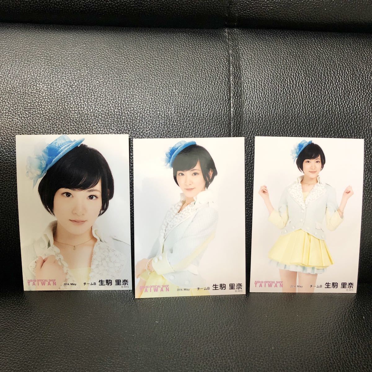 AKB48 生駒里奈 月別 2014 May 台湾限定生写真 3枚コンプ チームB 乃木坂46._画像1