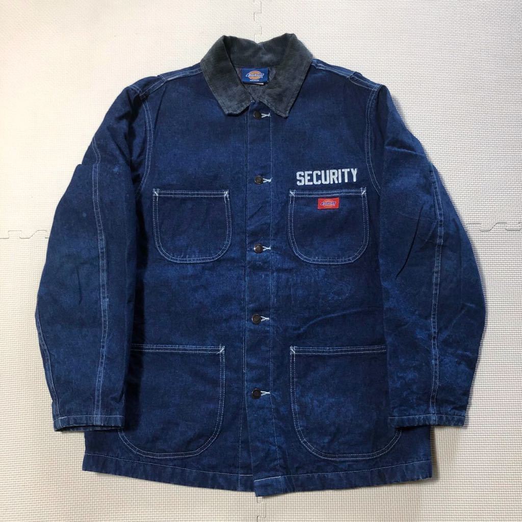 ★ Dickies ディッキーズ SECURITY ブランケット デニムカバーオール ジャケット M_画像1