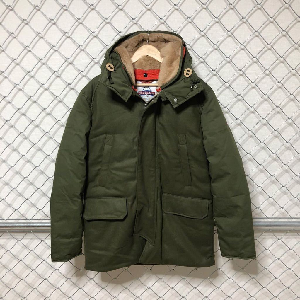 ★ 新品 Holuber ホルバー Military Olive ウール切替 ダウンジャケット コート モデル Boulder 4サイズ 定価108000円_画像2