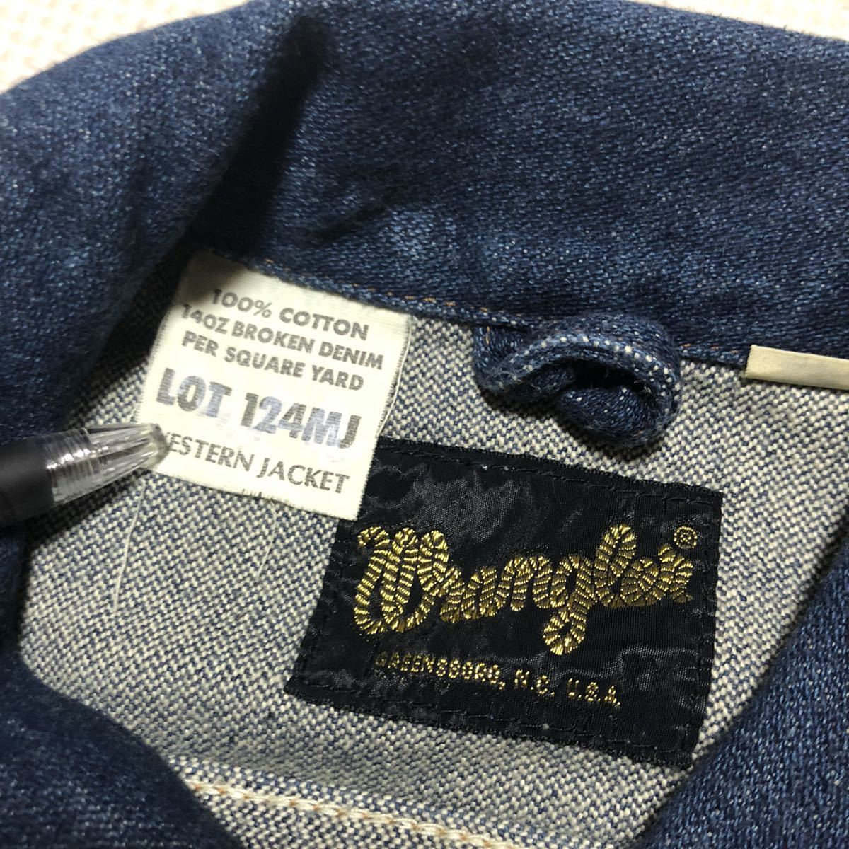 ★ Wrangler ラングラー Lot124MJ デニムジャケット ジージャン S_画像3