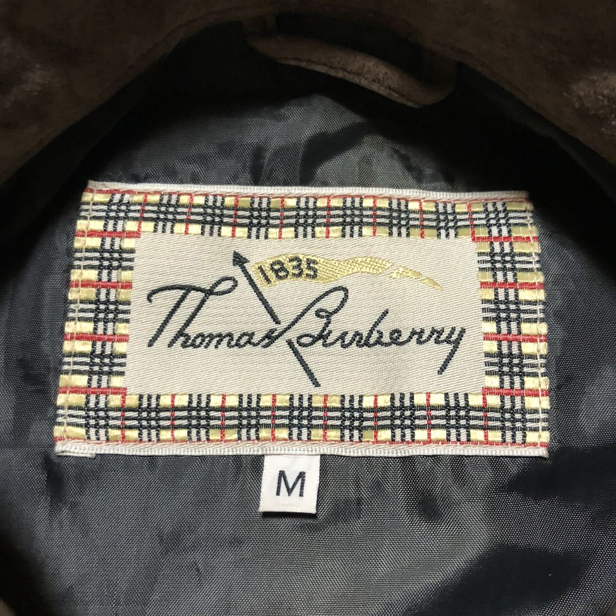 ★ Burberry トーマスバーバリー 豚革 レザーシャツ 長袖シャツ M_画像5