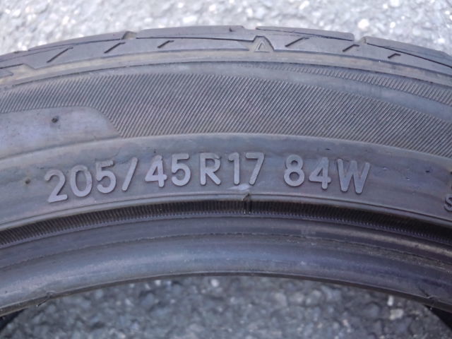 バリ山ラジアル 205/45R17 TOYO DRBトーヨー 1本 BMW MINI JCW ONE CLUBMANヴィッツロードスター 124アバルト 4Cスパイダーノート DS3 208_画像2