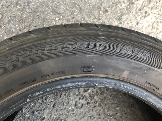 バリ山ラジアル 225/55R17 101W XL DUNLOP LE MANS LM704 AA吸音スポンジ 1本アルファードセルシオ V37 MAZDA6 W213 PASSAT BMW X1 X2 G30_画像2