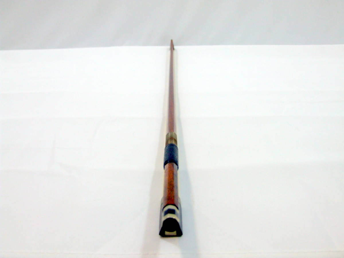 ドイツ製 バイオリン 弓 W Prell 刻印 4/4 BOW 毛替え済み 上質素材
