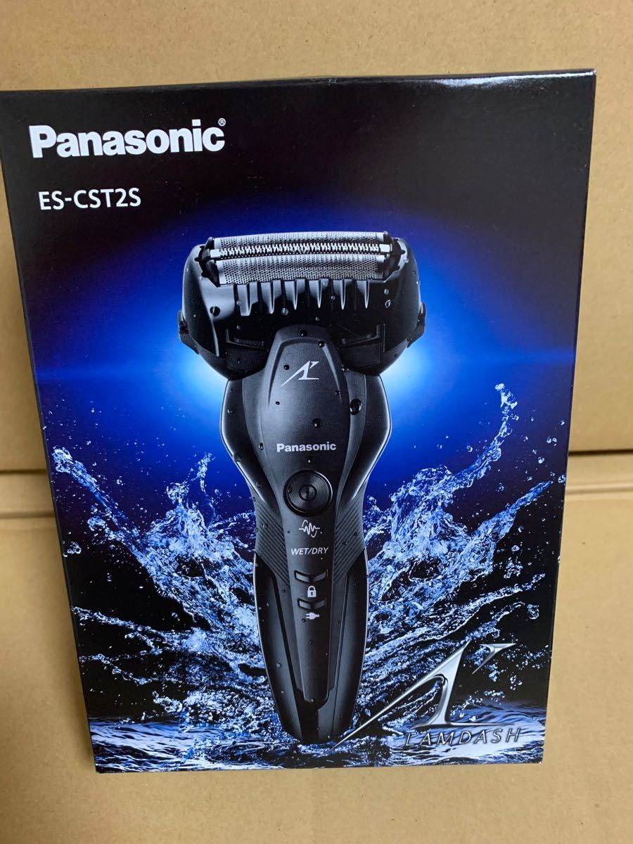 新品未使用　Panasonic パナソニック ラムダッシュ メンズシェーバー 3枚刃 お風呂剃り可 黒 ES-CST2S-K