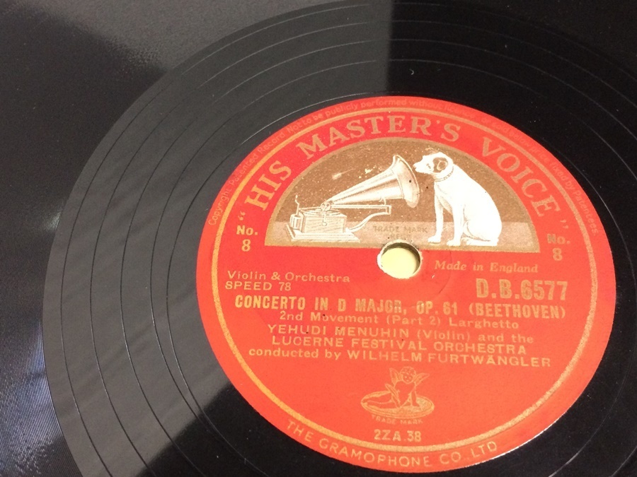 SP record 6 sheets britain HMV beige to-ven concerto full tovengla-DB6574-6578 DBS6579 ICR