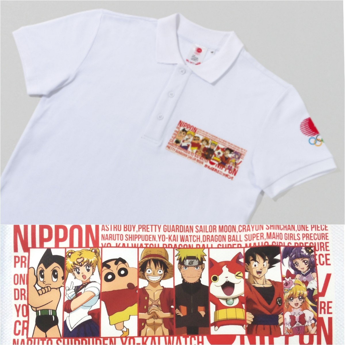 新品【東京2020 オリンピック】公式 アニメキャラ ポロシャツ 新品【東京2020 オリンピック】公式 アニメキャラ ポロシャツ