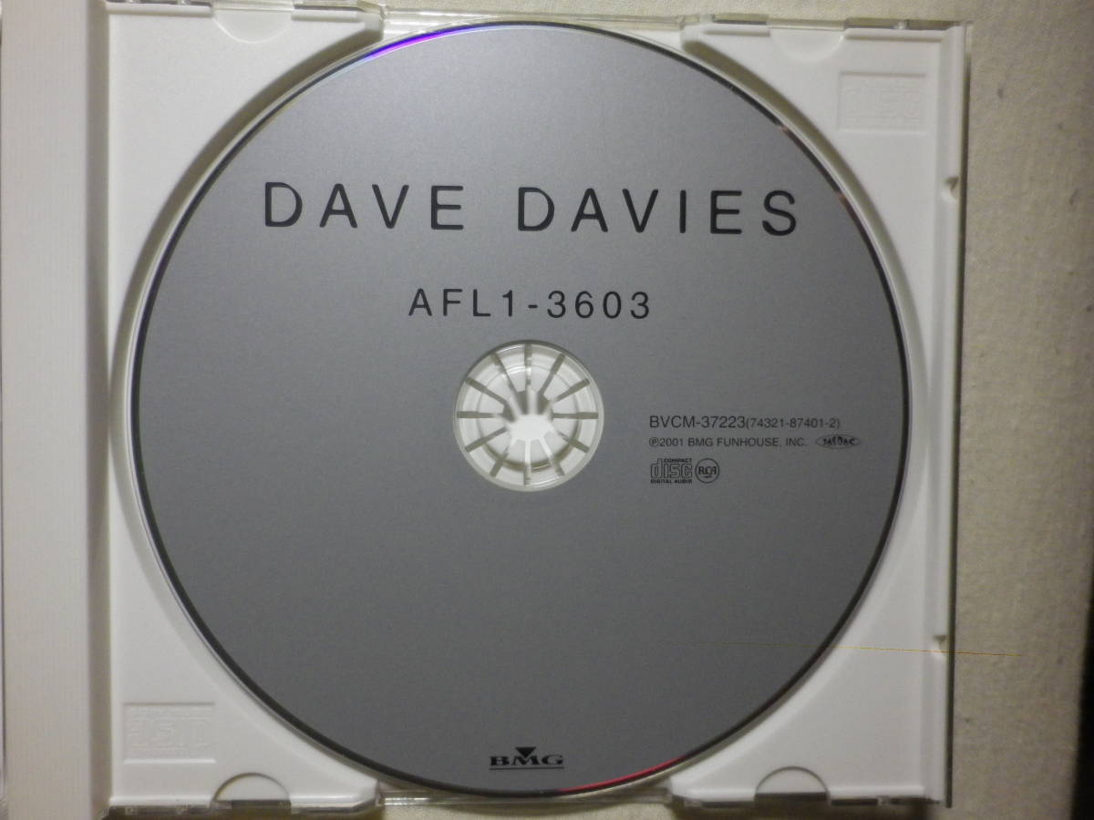 『Dave Davies/AFL1-3605(1980)』(2001年発売,BVCM-37223,1st,国内盤帯付,歌詞対訳付,The Kinks)_画像3